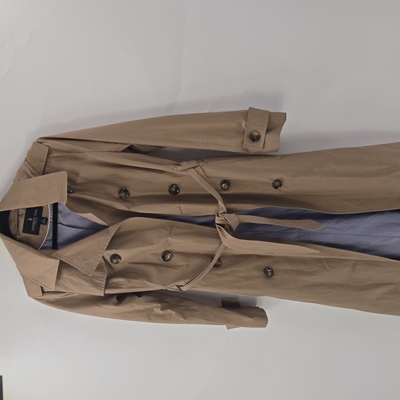 London Fog Classic Beige Long Trench Coat - Picture 12 of 13